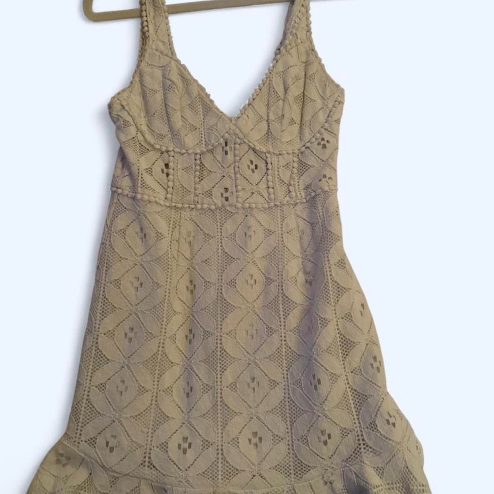 White Crochet/ Lace Mini Dress